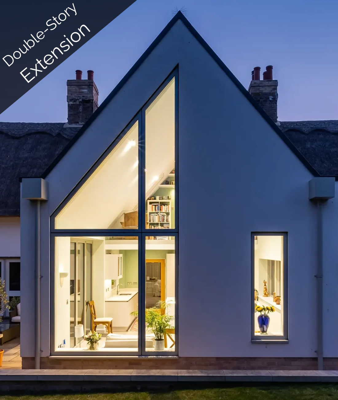 Two-storey house extension architectural services in London